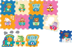 Minkšti statybiniai blokai su gyvūnėliais ir skaičiais