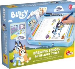 BLUEY šviesos piešimo stalas A4 su trafaretais