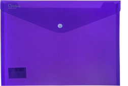 Plastikinis dokumentų dėklas su spaude A4 OPALINE, violetinis, 180 µm