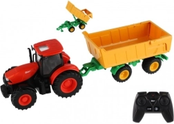 Nuotoliniu būdu valdomas traktorius ZETOR su priekaba, 42 cm, 2,4 GHz, šviesa ir garsas, įkraunamas akumuliatorius