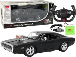Nuotolinio valdymo automobilis Dodge Charger 1:16 juodas