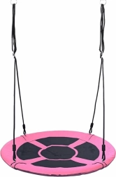 Supamasis ratas „gandro lizdas“ 100 cm Baby Mix rožinis