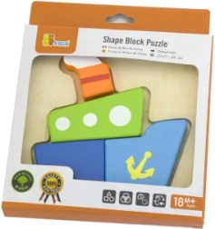 Viga pirmoji medinė mini dėlionė – laivas