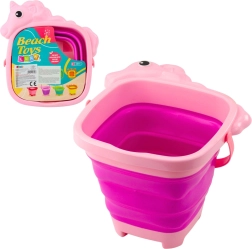 Sulankstomas silikoninis kibiras Vienaragis – rožinis