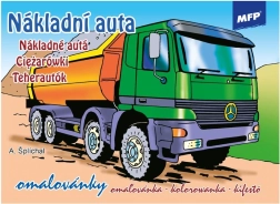 Vaikų spalvinimo knygelė Sunkvežimiai