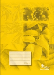 A5 School Notebook, Ruled 12 mm, 20 sheets – Yellow