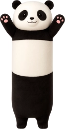 Pliušinė panda pagalvė juodai balta 70 cm