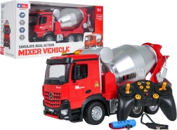 Red RC Mixer Truck with Lights and Sounds