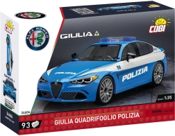 Konstruktorius COBI Alfa Romeo Giulia Quadrifoglio Polizia 1:35