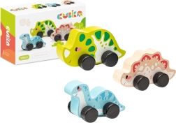 Linksmieji dinozaurai – medinis rinkinys, 3 dalys