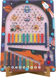 Magnetinis pinbolas Kosmosas 2 viename – medinis žaidimas 2Kids Toys