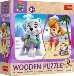 Medinės dėlionės 24 dalių – „Paw Patrol“ mergaitės