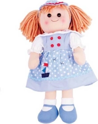 Medžiaginė lėlė Louise 38 cm nuo Bigjigs Toys