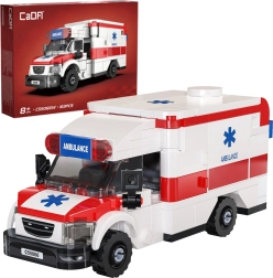 CaDA Building Set MedSwift Guard Ambulance – racing car with 163 pieces