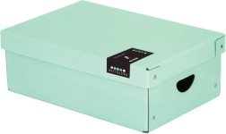 PASTELINI Laminated Storage Box with Lid – Green, Small