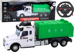 Žalias nuotolinio valdymo RC automobilis su efektais