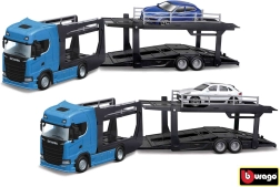 Bburago sunkvežimis Multicar Carrier Scania 770S su Lamborghini Urus 1:43