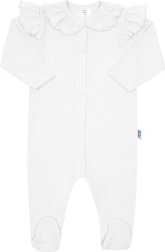 Baby cotton sleepsuit New Baby Stripes white 74 (6–9 months)