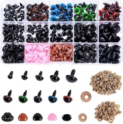 Saugios akys ir nosys pliušiniams žaislams – rinkinys, 560 vnt.