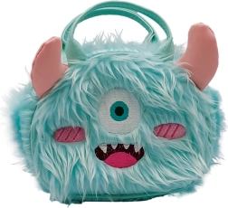 Plush Monster Handbag turquoise