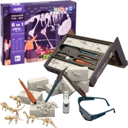 Woopie mažasis archeologas – 6 dinozaurų skeletų kasinėjimai