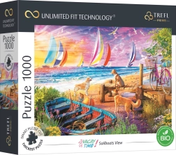 Trefl dėlionė UFT Vacay Time – vaizdas į burlaivius, 1000 dalių