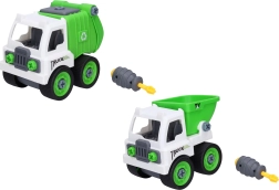 Valymo automobilio surenkamas žaislas su atsuktuvu 16 cm