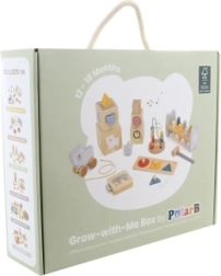 Medinė edukacinė rinkinys mažyliams 12–18 mėn. PolarB Grow‑With‑Me Box