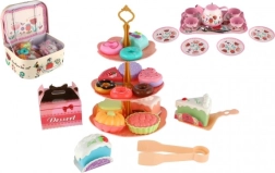 Vaikiškas metalinis arbatos servizas lagamine