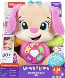 Interaktyvi pliušinė šuniuko sesytė FISHER-PRICE Laugh & Learn Smart Stages, daugiakalbė