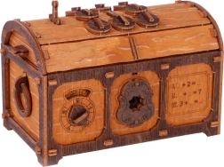 Escape Room Lobių Skrynia medinės 3D dėlionės