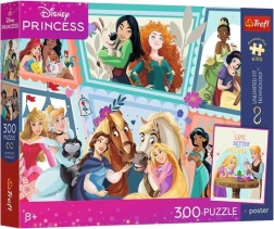 Trefl Disney Princess Nuostabusis balius – 300 dalių dėlionė + plakatas