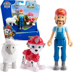 Paw Patrol figūrėlės Marshall, ūkininkas Al ir avytė – kūrybinio žaidimo rinkinys