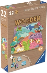 Medinė dėlionė Povandeninis pasaulis, 22 dalys, RAVENSBURGER