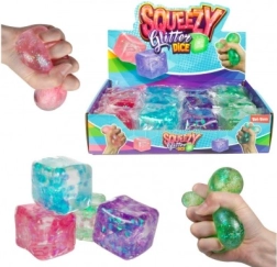 Antistresinis blizgantis minkomas kubas 6 × 6 cm