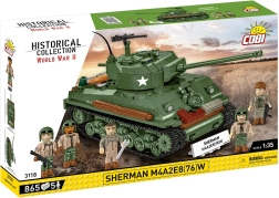 Tanko SHERMAN M4A2E8 (76)W konstruktorius – 865 detalės