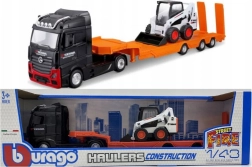 Metalinis sunkvežimis MB Actros Gigaspace su krautuvu Bobcat 1:43
