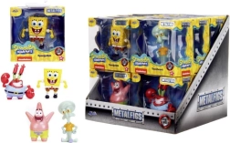 Metalinės kolekcinės figūrėlės SPONGEBOB SQUAREPANTS – 4 rūšys (SpongeBob, Patrick, Squidward, Mr. Krabs) 6,5 cm