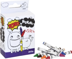 Vaško kreidelės TOTO, 24 vnt.