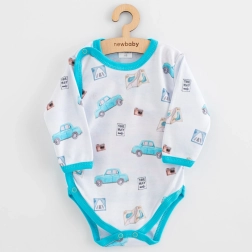 Kūdikių smėlinukas su pilnu užsegimu New Baby Classic II Cars, dydis 68