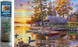 Deimantinė mozaika „Laivų remonto dirbtuvės“ 30 × 40 cm