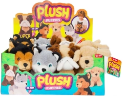 Plush Puppy Dog 15 cm, Various Types - 1 Piece