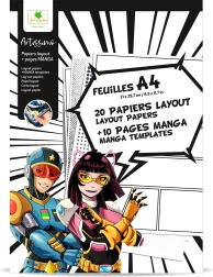 Artissimo – A4 popierius manga piešimui su tekstūromis