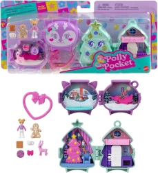 Polly Pocket šventinis kompaktiškas rinkinys 2‑pack