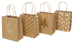 Dovanų maišelis mažas Kalėdos 18x21x10 cm