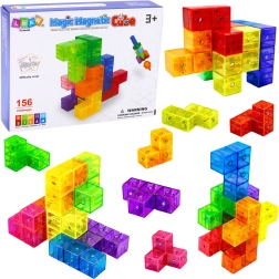 Magnetinis konstruktorius „Magic Magnetic Cubes“ su 156 iššūkiais, 9 detalės