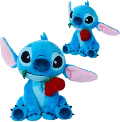 Plush Stitch with a Rose 25 cm