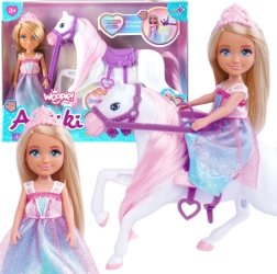 Woopie Royal rinkinys: princesės lėlė su arkliu