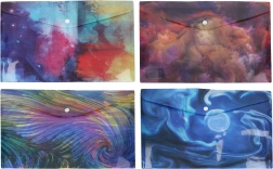 Plastikinis dokumentų aplankas su spaude A4, įvairių spalvų