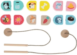 Cubika Ką valgome – veriamos medinės dėlionės rinkinys